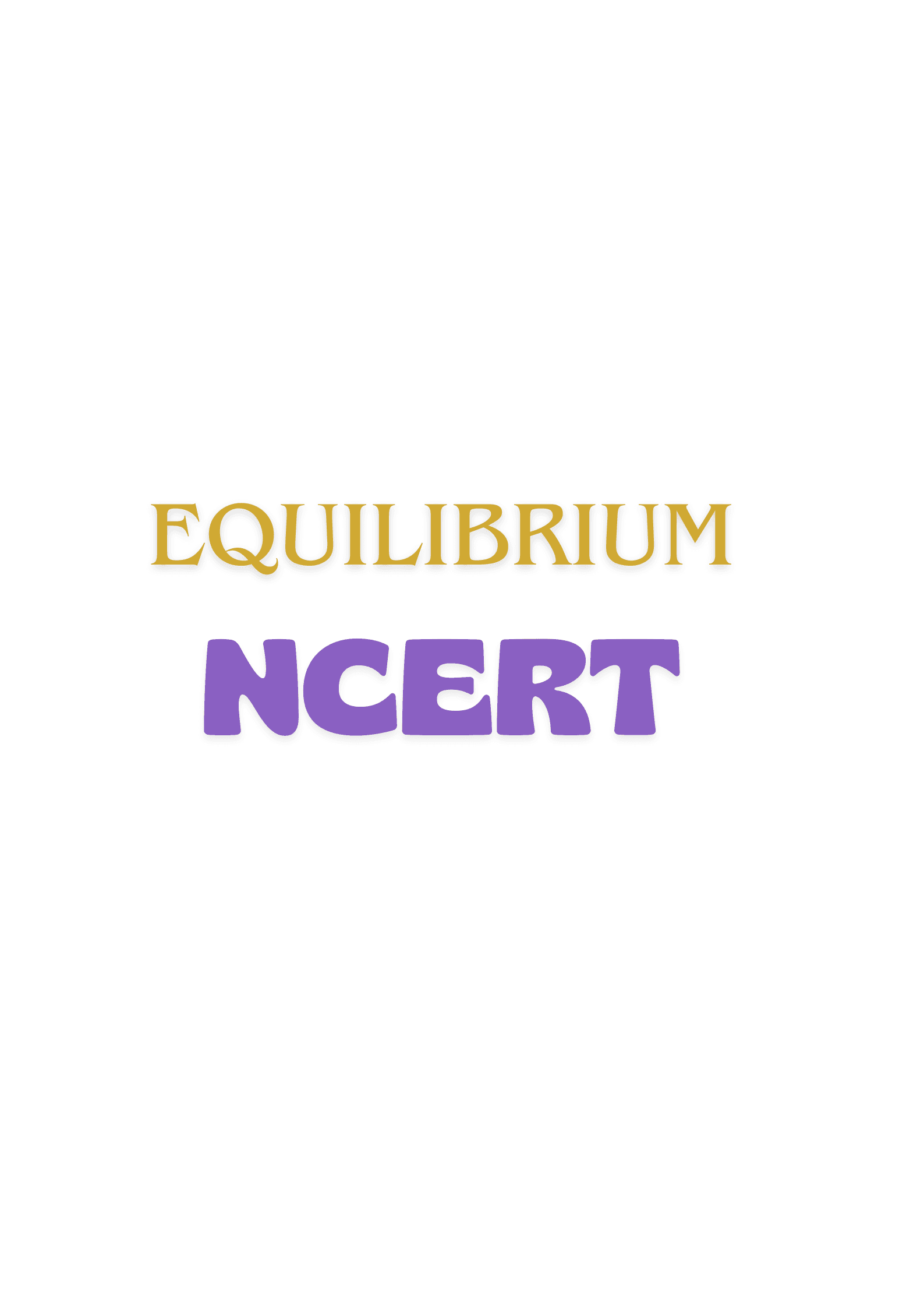 6. Equilibrium